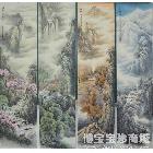 陈何林 四季四条屏 类别: 国画山水作品