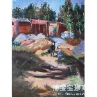 何之 有阳光的路面 类别: 风景油画